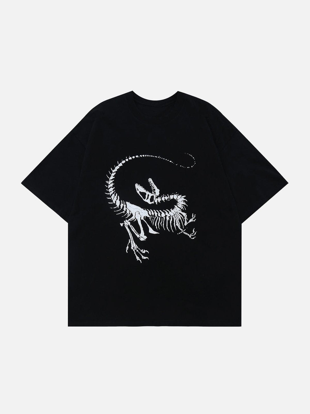 Lacezy - Dinosaur Fossil Plastisol Printing Tee- Streetwear Fashion - lacezy.com