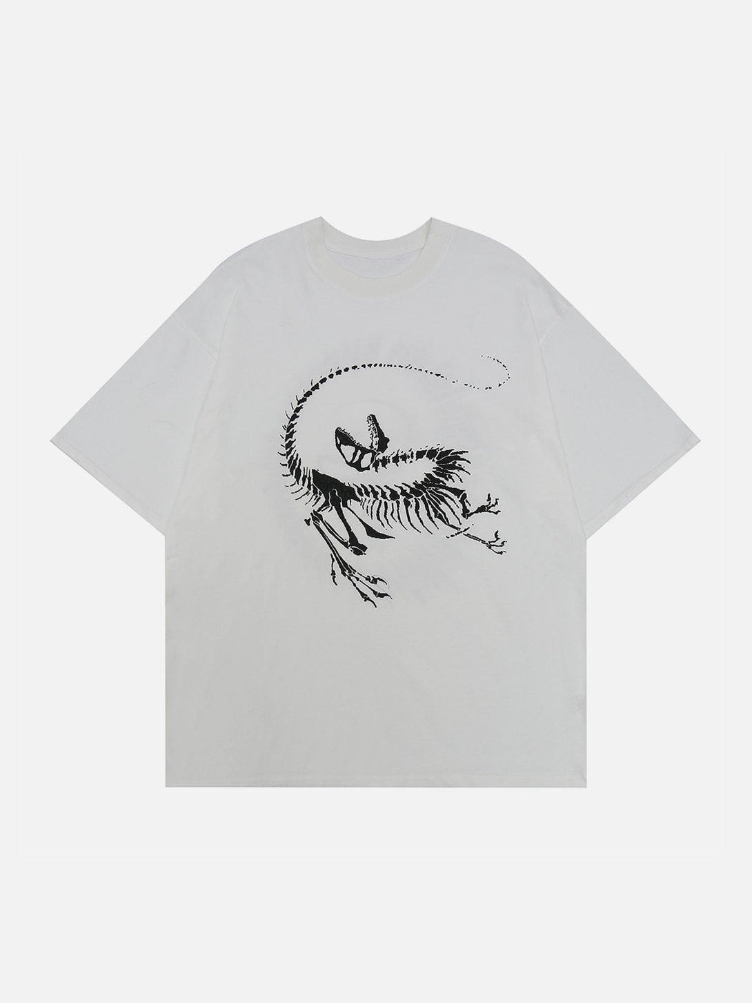 Lacezy - Dinosaur Fossil Plastisol Printing Tee- Streetwear Fashion - lacezy.com