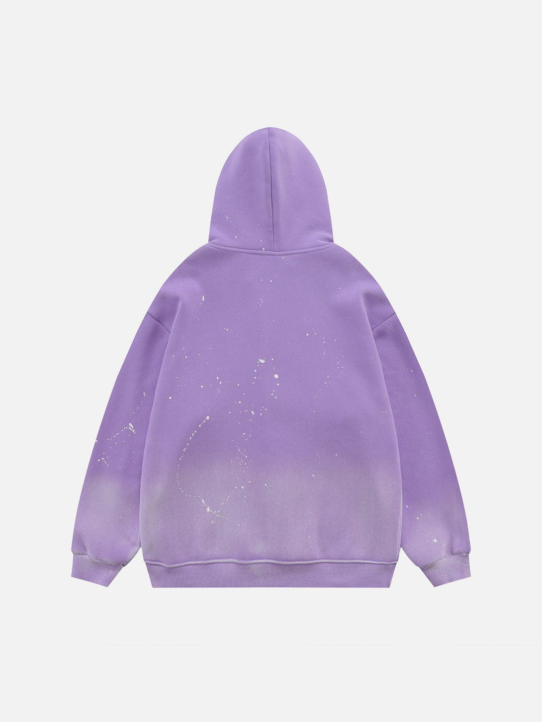 Lacezy - Distressed Gradient Applique Stars Hoodie- Streetwear Fashion - lacezy.com