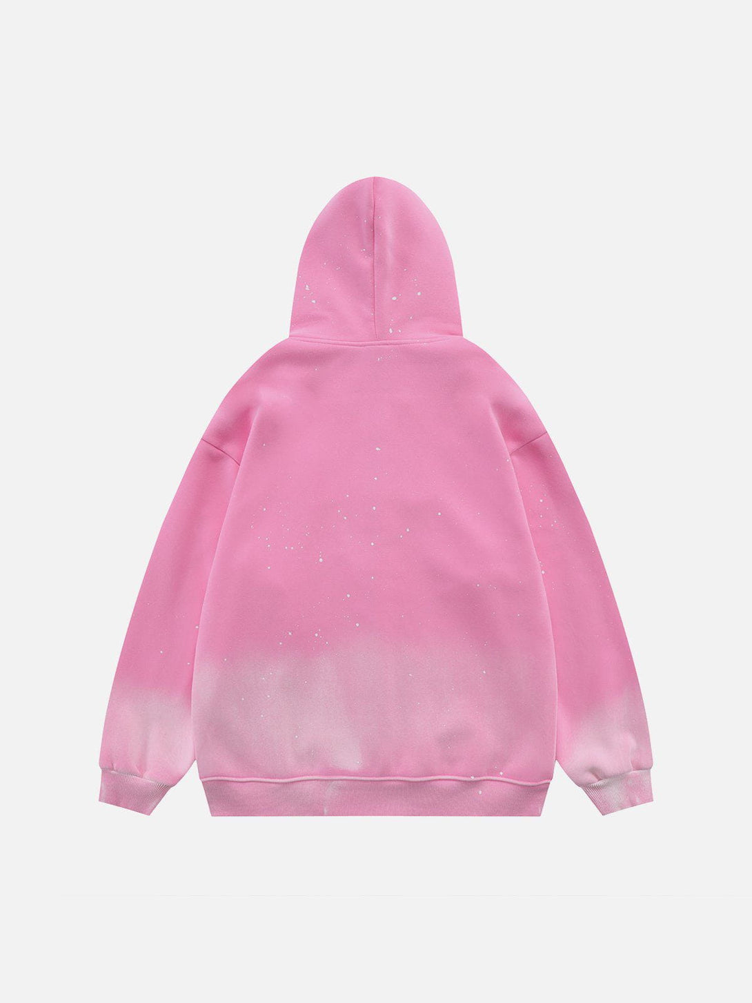 Lacezy - Distressed Gradient Applique Stars Hoodie- Streetwear Fashion - lacezy.com