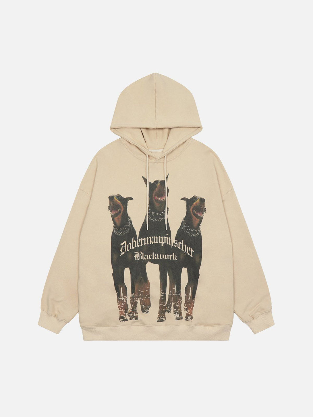 Lacezy - Doberman Print Hoodie- Streetwear Fashion - lacezy.com