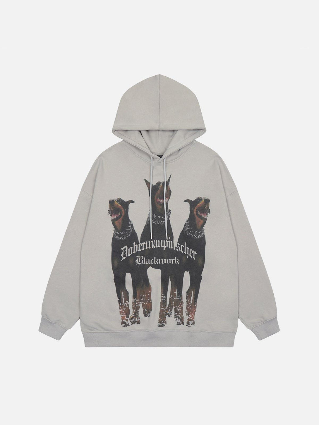 Lacezy - Doberman Print Hoodie- Streetwear Fashion - lacezy.com