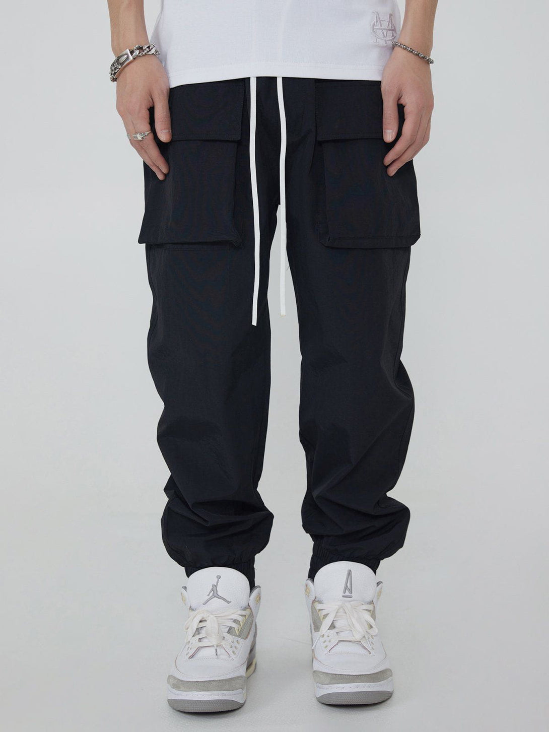 Lacezy - Elastic Cuff Casual Pants- Streetwear Fashion - lacezy.com