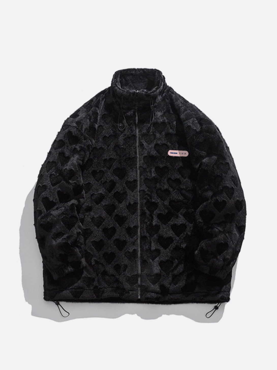 Lacezy - Embossed Love Winter Coat- Streetwear Fashion - lacezy.com