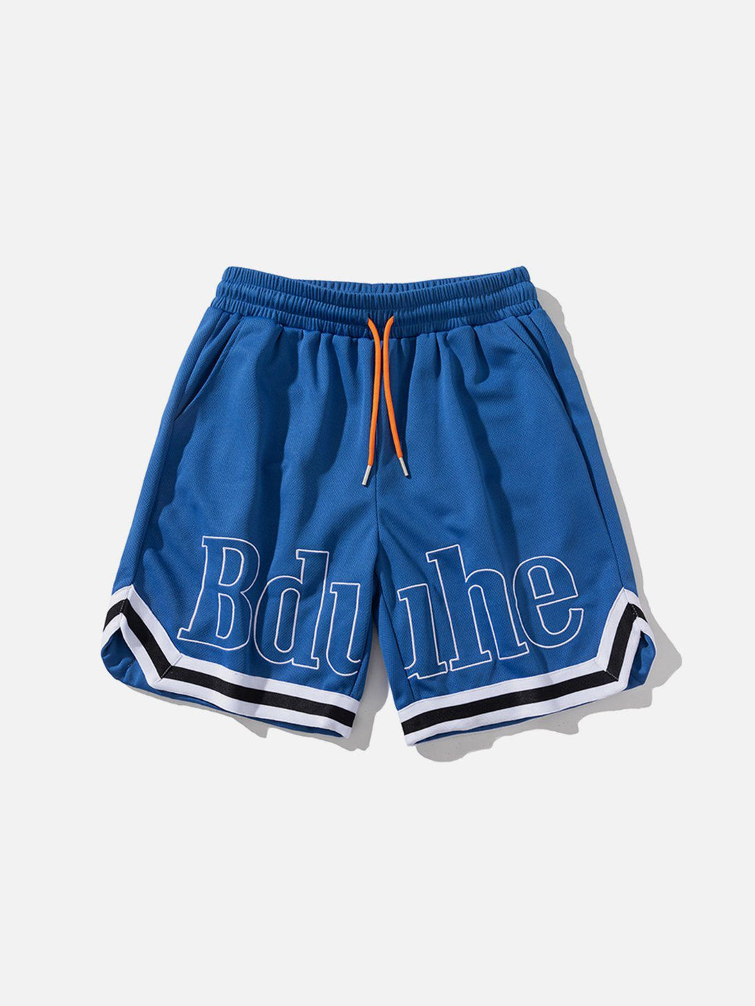 Lacezy - Embroidered Letters Sports Shorts- Streetwear Fashion - lacezy.com