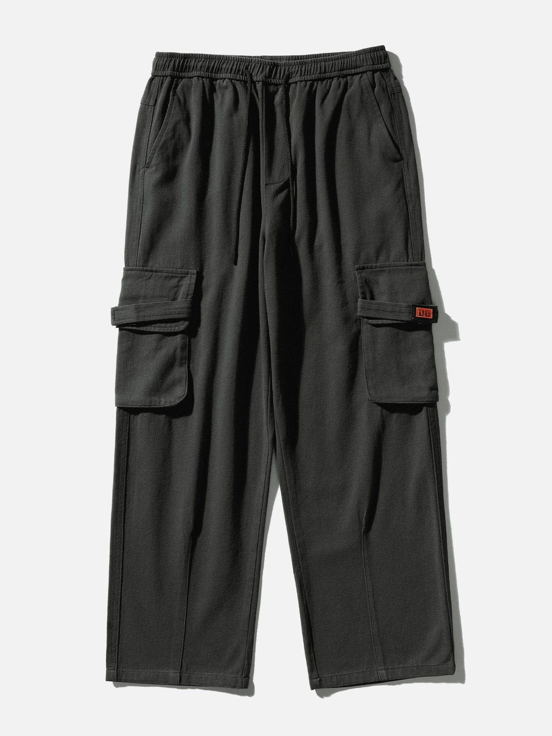 Lacezy - Embroidered Patch Multi-Pocket Cargo Pants- Streetwear Fashion - lacezy.com