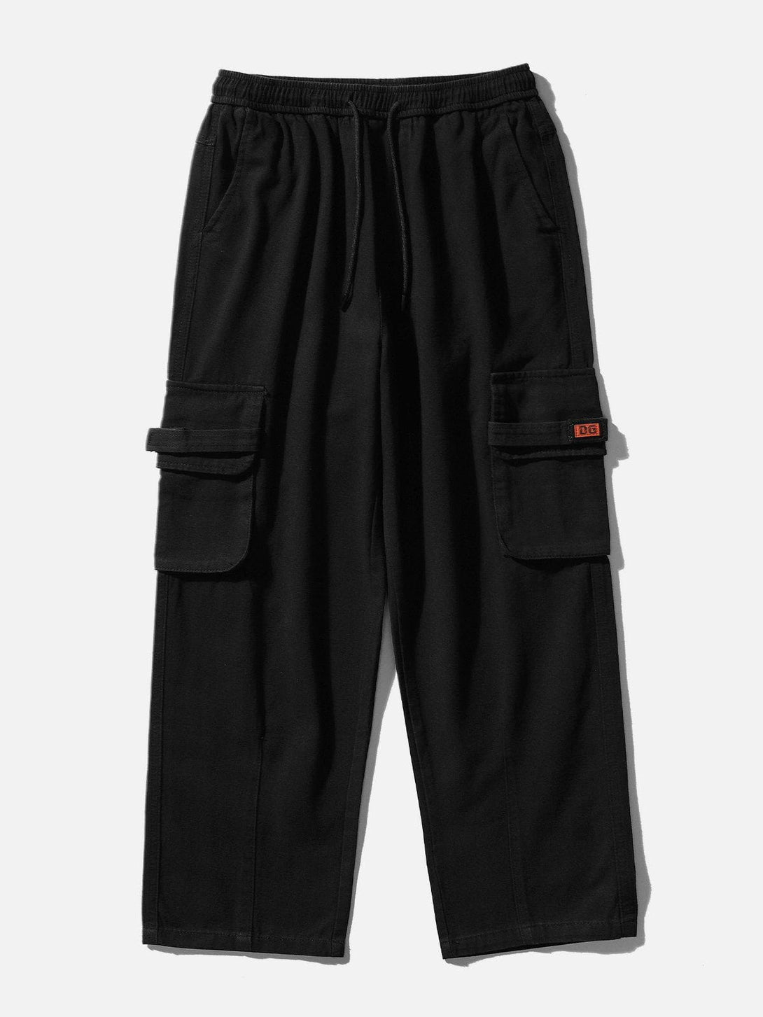 Lacezy - Embroidered Patch Multi-Pocket Cargo Pants- Streetwear Fashion - lacezy.com