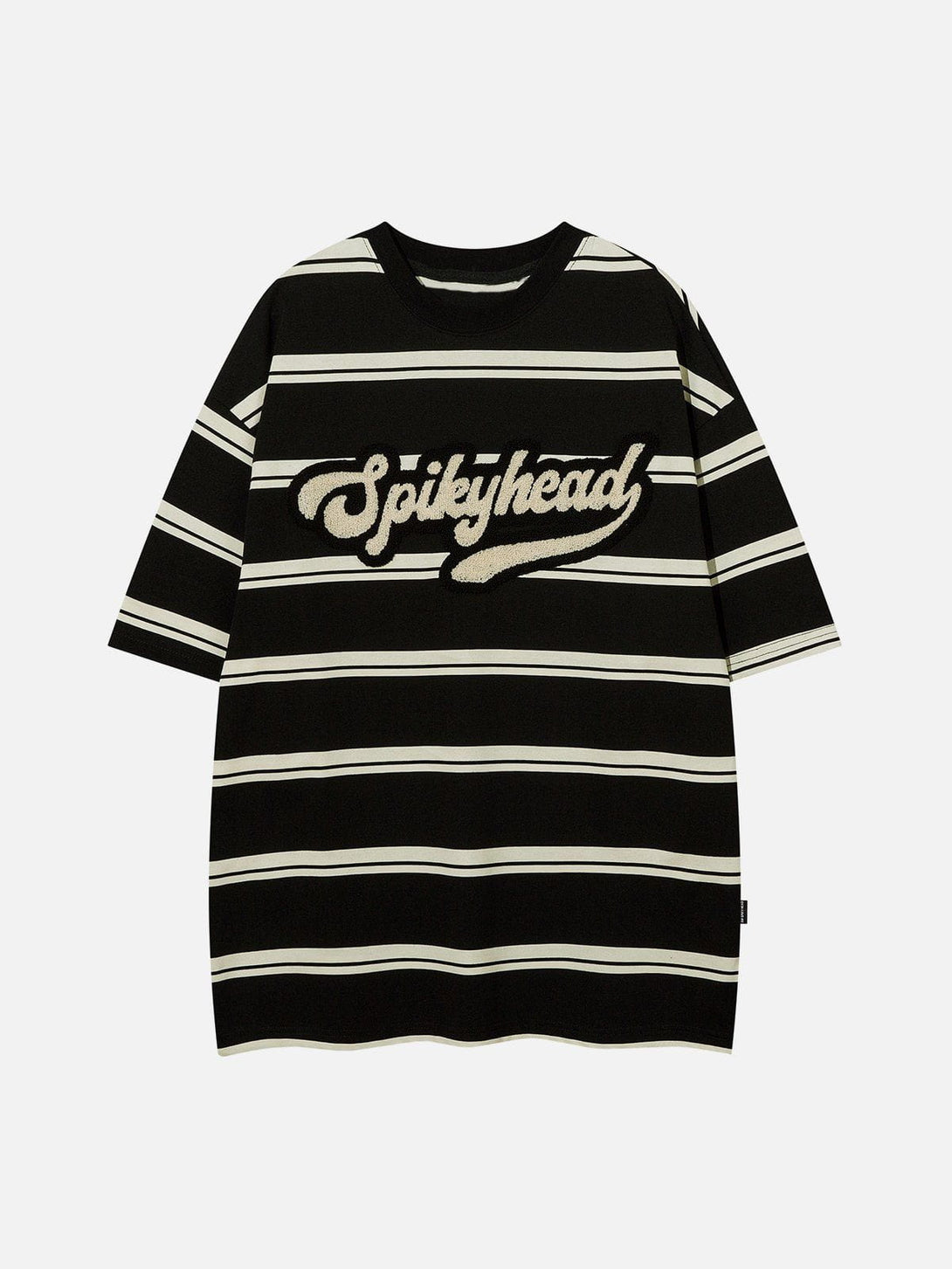 Lacezy - Embroidered Stripes Tee- Streetwear Fashion - lacezy.com