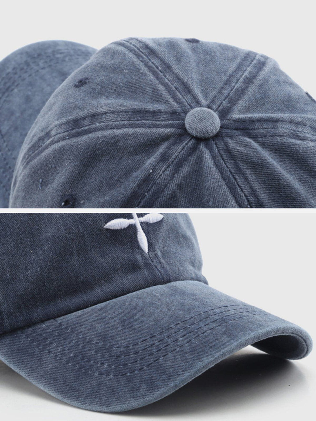 Lacezy - Embroidery Crucifix Baseball Cap- Streetwear Fashion - lacezy.com