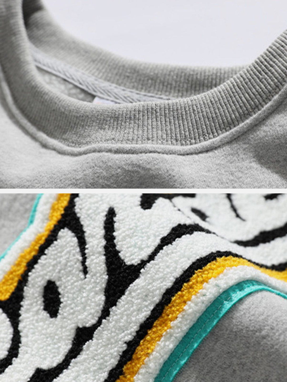 Lacezy - Embroidery Graphic Sweatshirt- Streetwear Fashion - lacezy.com