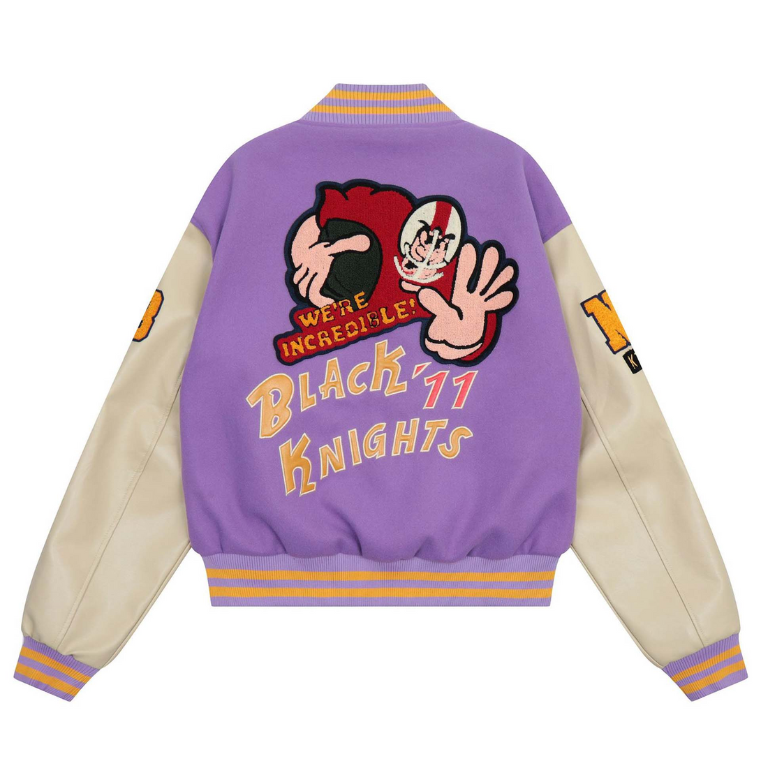 Lacezy - "FIGHTING" Varsity Jacket- Streetwear Fashion - lacezy.com