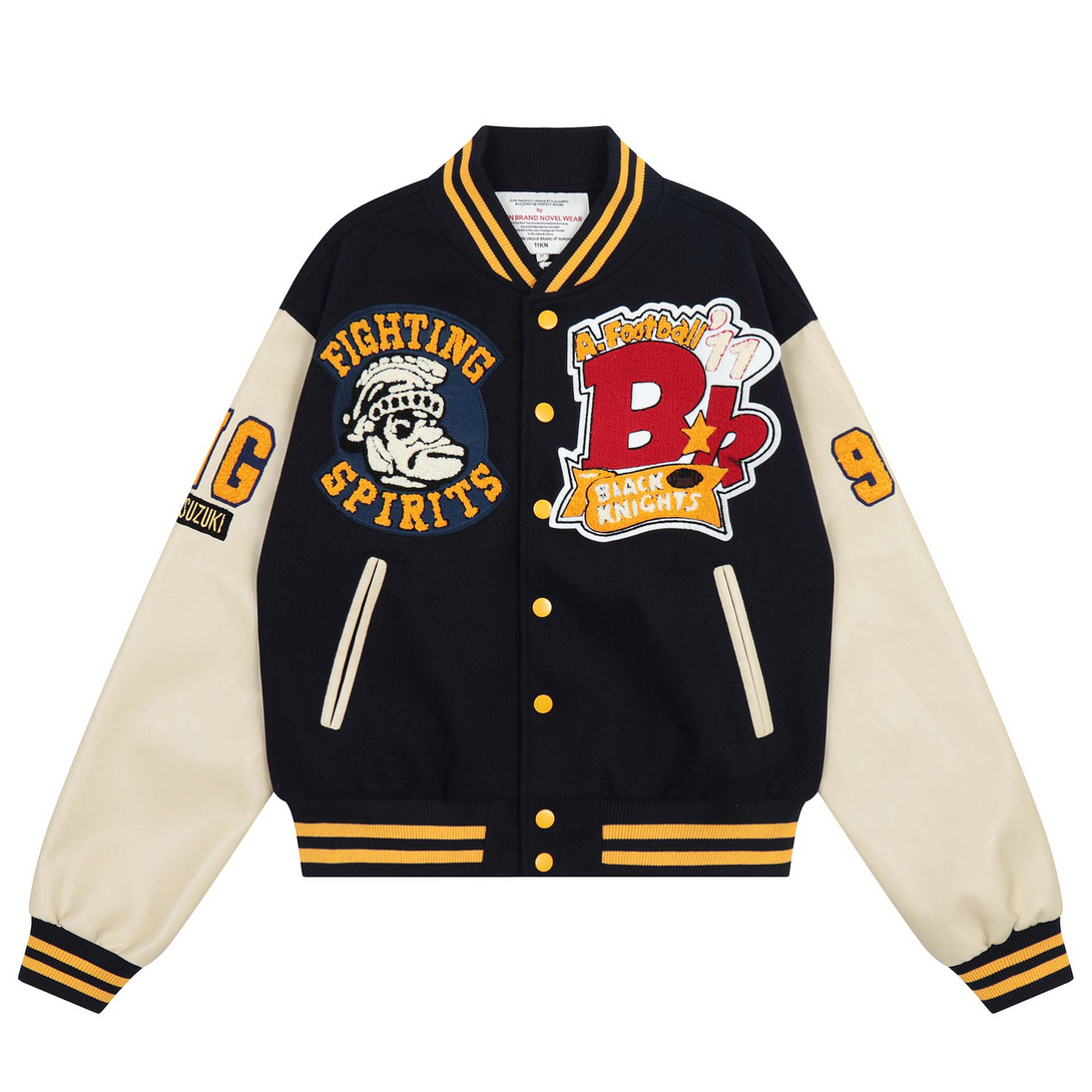 Lacezy - "FIGHTING" Varsity Jacket- Streetwear Fashion - lacezy.com