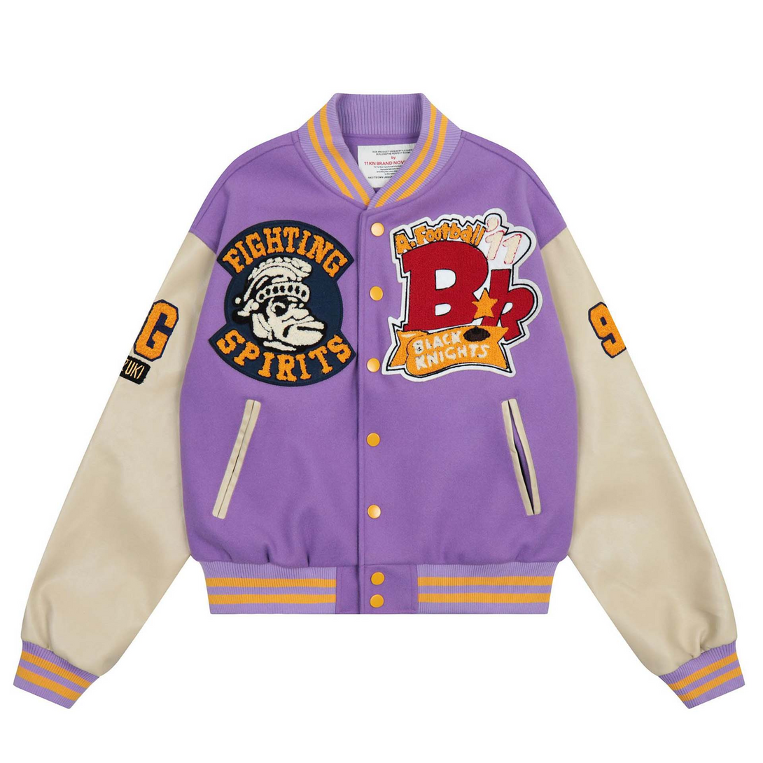 Lacezy - "FIGHTING" Varsity Jacket- Streetwear Fashion - lacezy.com