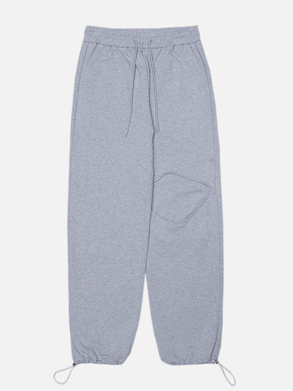 Lacezy - Fake Hole Thickening Sweatpants- Streetwear Fashion - lacezy.com