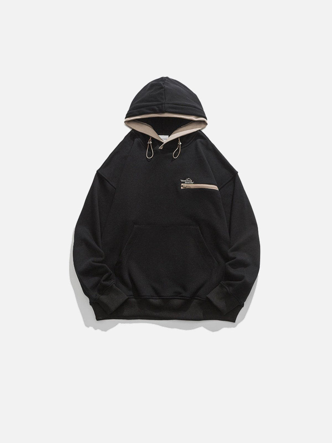 Lacezy - Faux Two-Piece Hoodie- Streetwear Fashion - lacezy.com