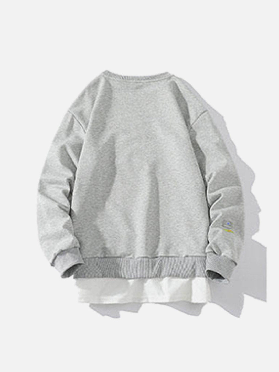 Lacezy - Faux Two-Piece Sweatshirt- Streetwear Fashion - lacezy.com