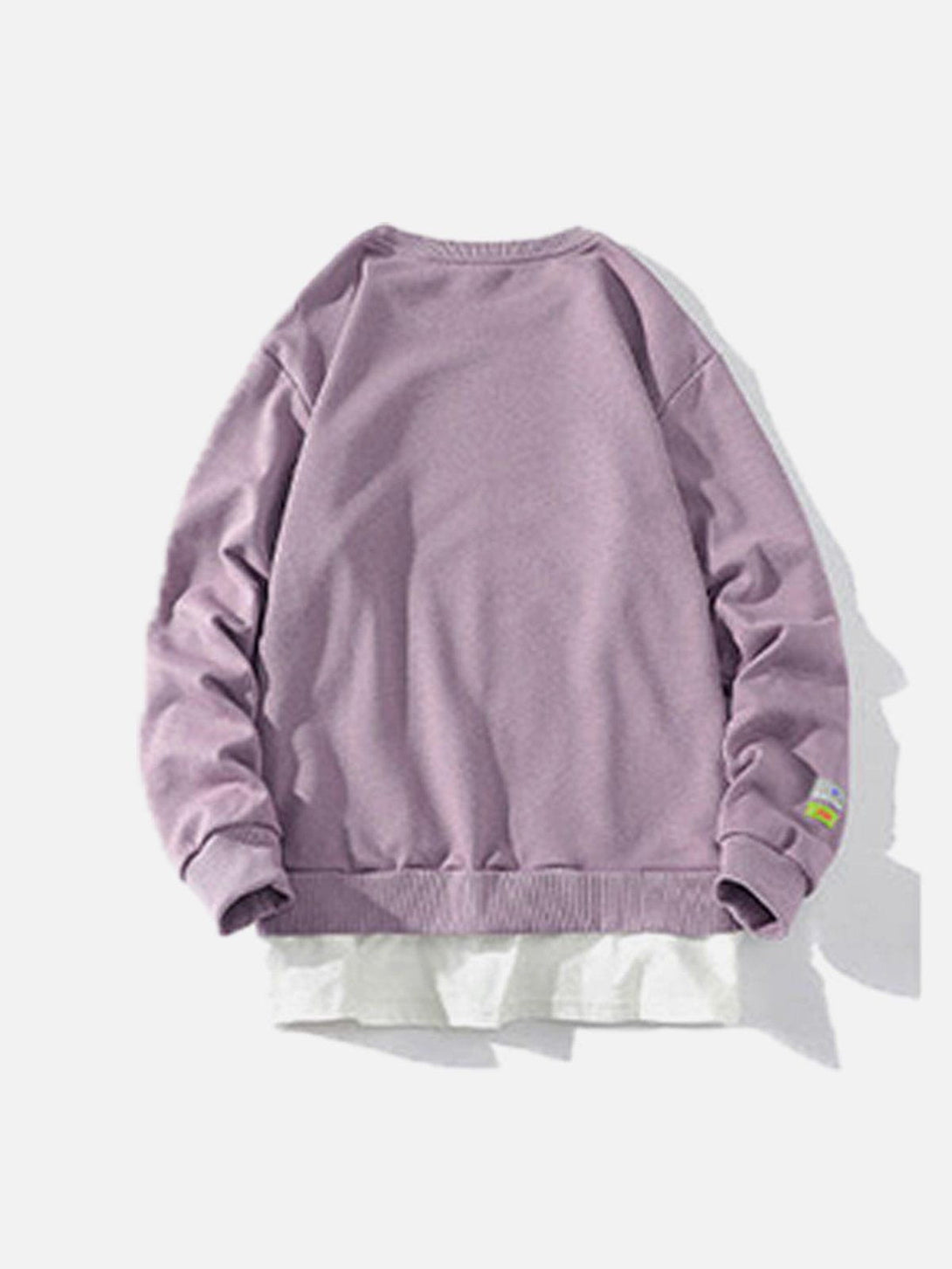 Lacezy - Faux Two-Piece Sweatshirt- Streetwear Fashion - lacezy.com