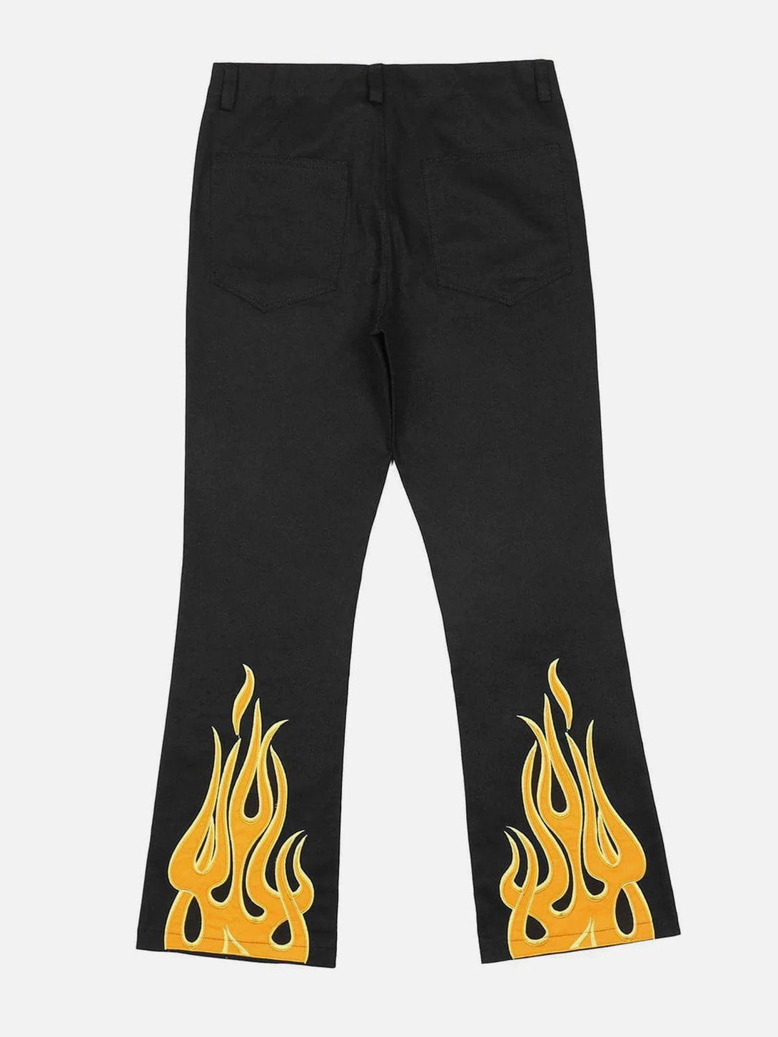 Lacezy - Flame Letters Print Pants- Streetwear Fashion - lacezy.com