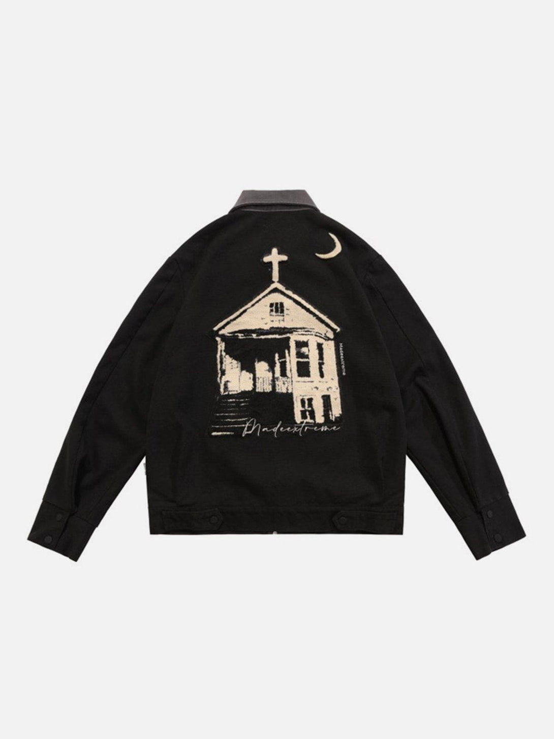 Lacezy - Flocked Moonlight Chalet Jacket- Streetwear Fashion - lacezy.com