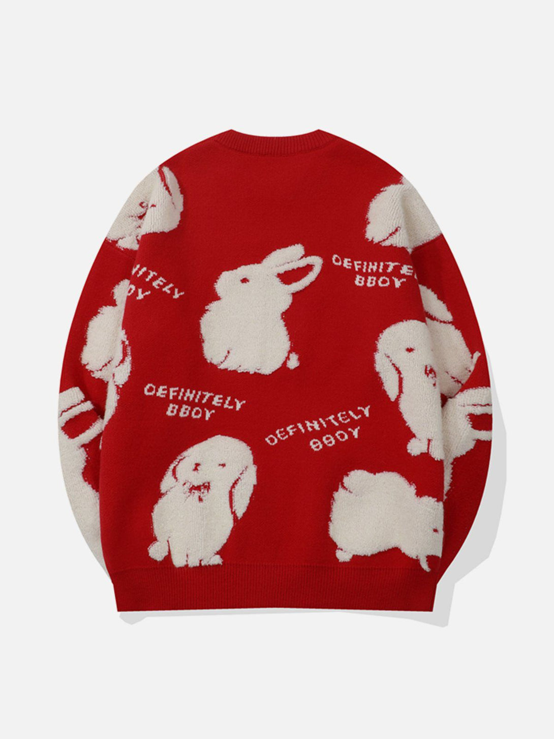 Lacezy - Flocked Rabbit Sweater- Streetwear Fashion - lacezy.com