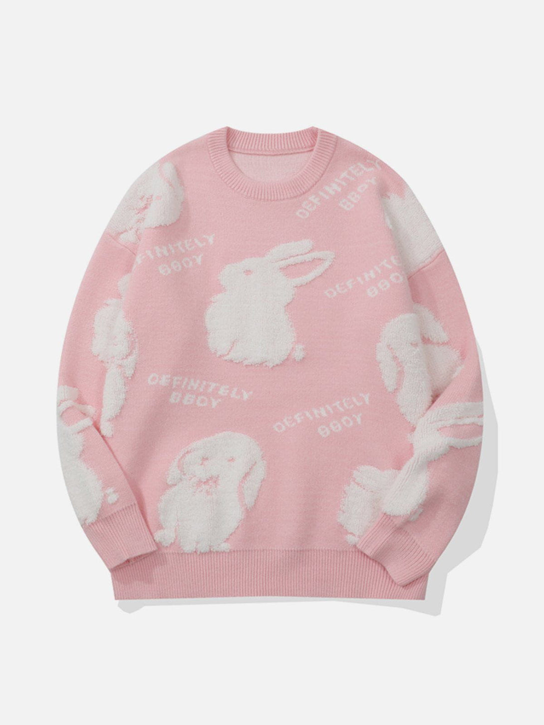 Lacezy - Flocked Rabbit Sweater- Streetwear Fashion - lacezy.com