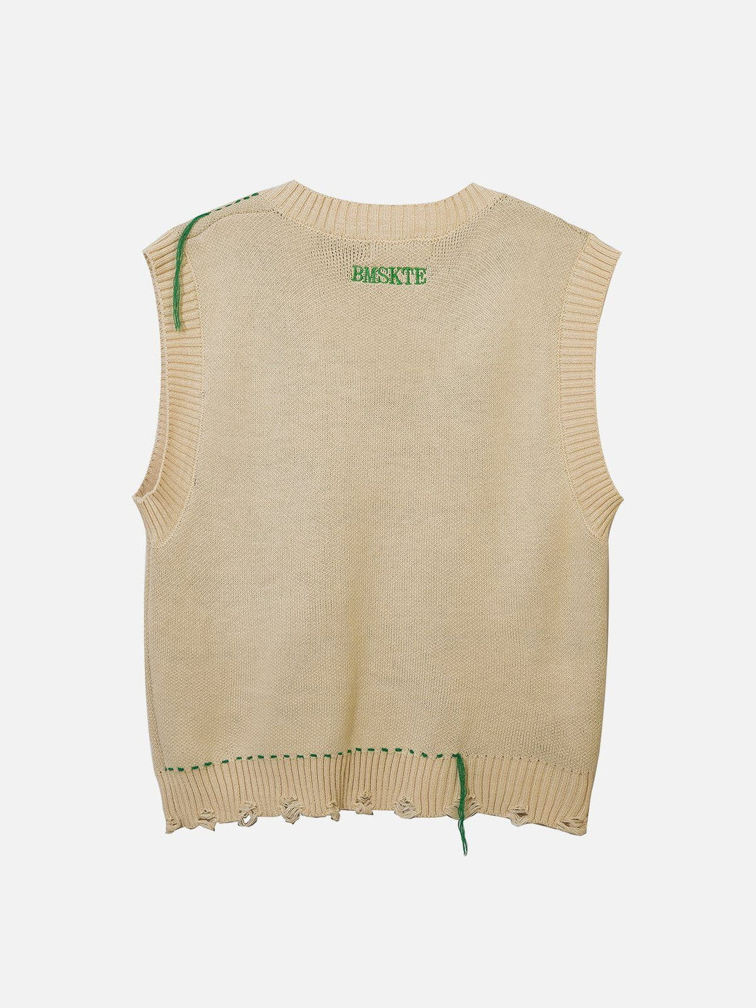 Lacezy - Flower Ribbon Sweater Vest- Streetwear Fashion - lacezy.com