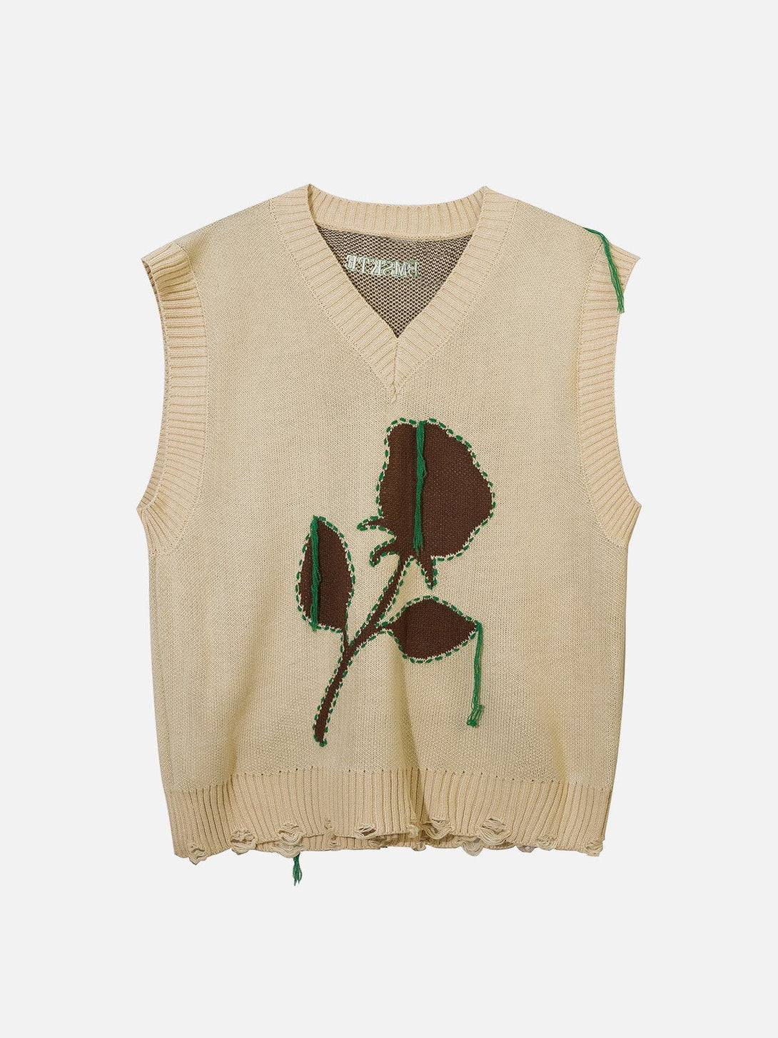 Lacezy - Flower Ribbon Sweater Vest- Streetwear Fashion - lacezy.com