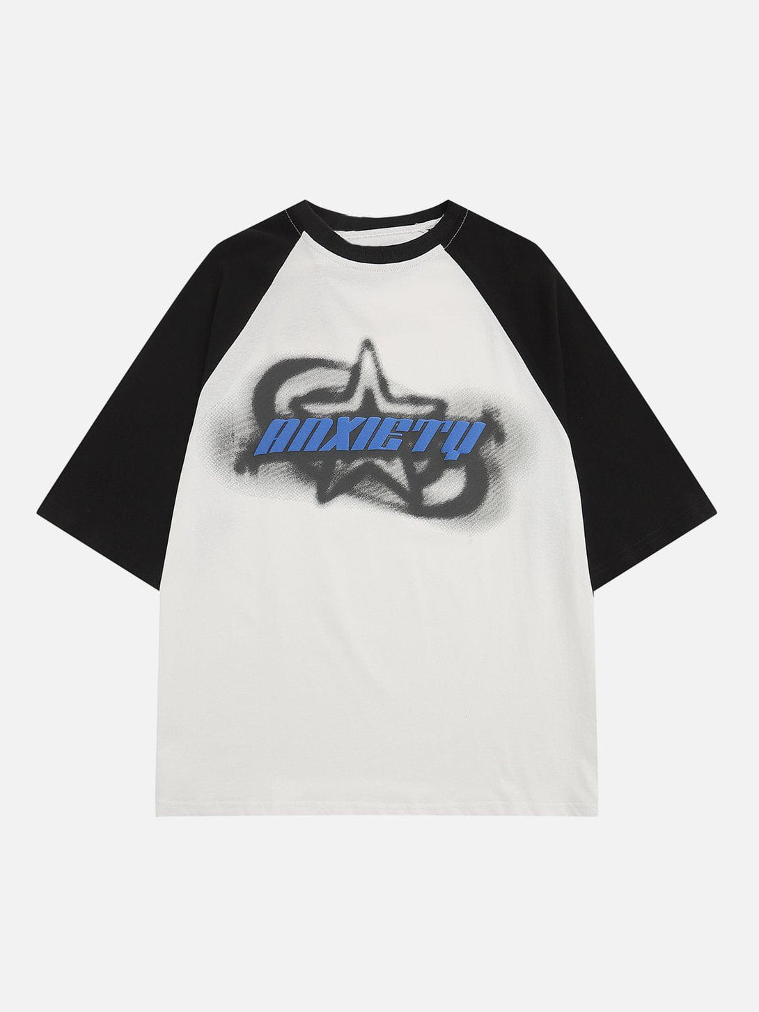 Lacezy - Foam Printing Star Shadow Tee- Streetwear Fashion - lacezy.com