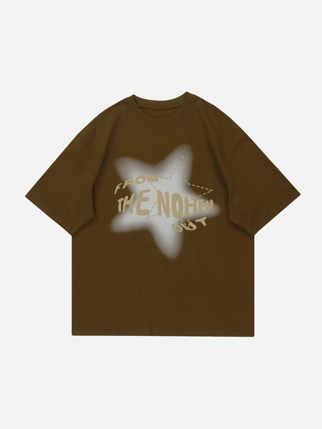 Lacezy - Foam Star Printing Tee- Streetwear Fashion - lacezy.com