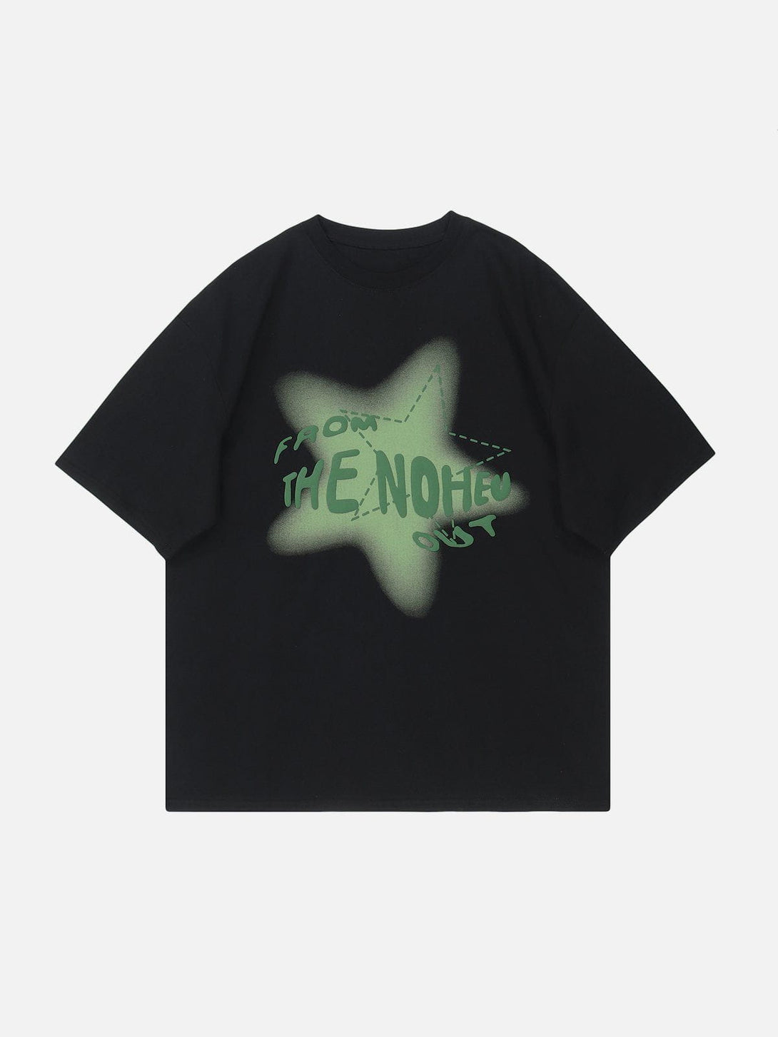 Lacezy - Foam Star Printing Tee- Streetwear Fashion - lacezy.com