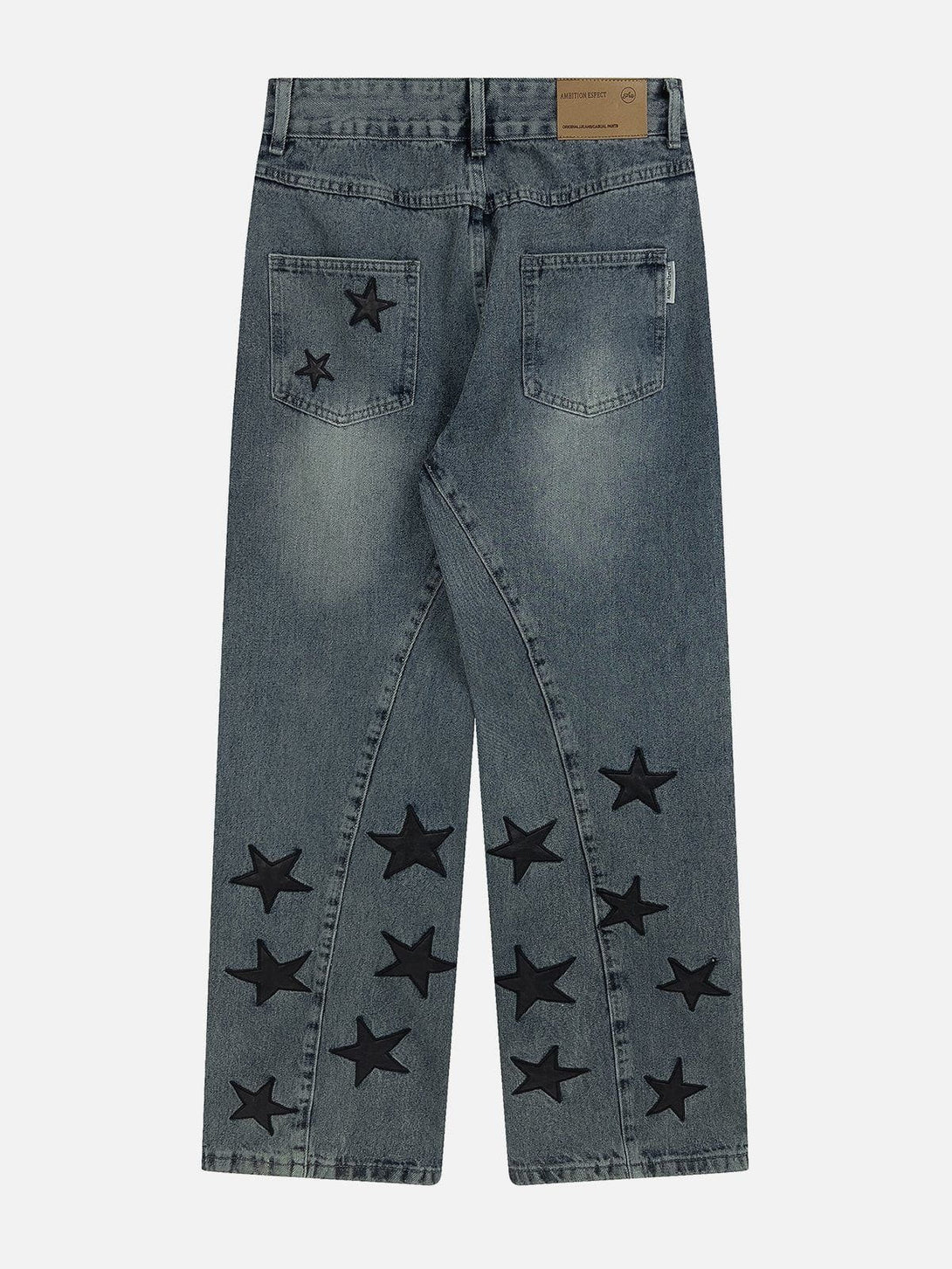 Lacezy - Foot Mouth Star Jeans [���]- Streetwear Fashion - lacezy.com