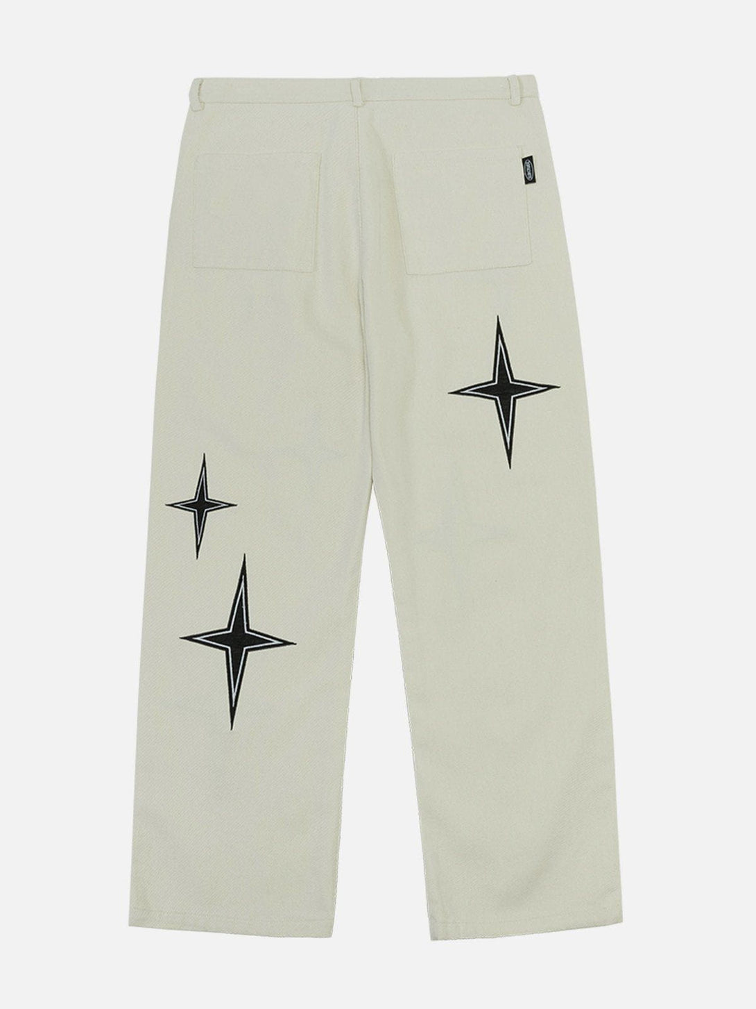 Lacezy - Four-pointed Star Print Pants- Streetwear Fashion - lacezy.com