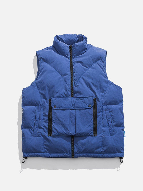 Lacezy - Front Pocket Trim Gilet- Streetwear Fashion - lacezy.com