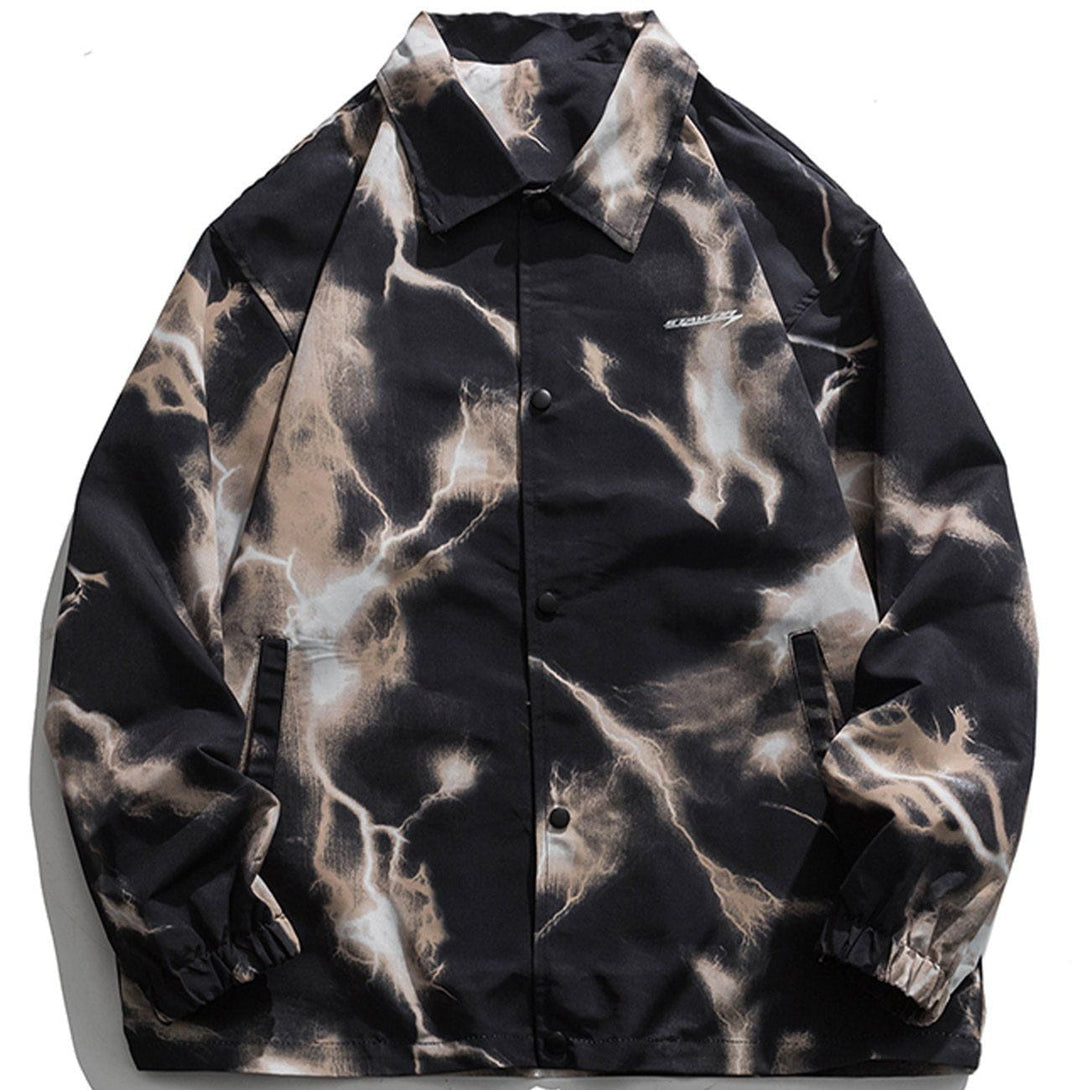 Lacezy - Full Print Lightning Jacket- Streetwear Fashion - lacezy.com