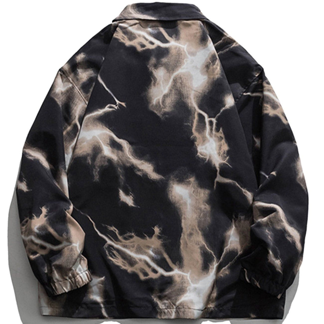 Lacezy - Full Print Lightning Jacket- Streetwear Fashion - lacezy.com