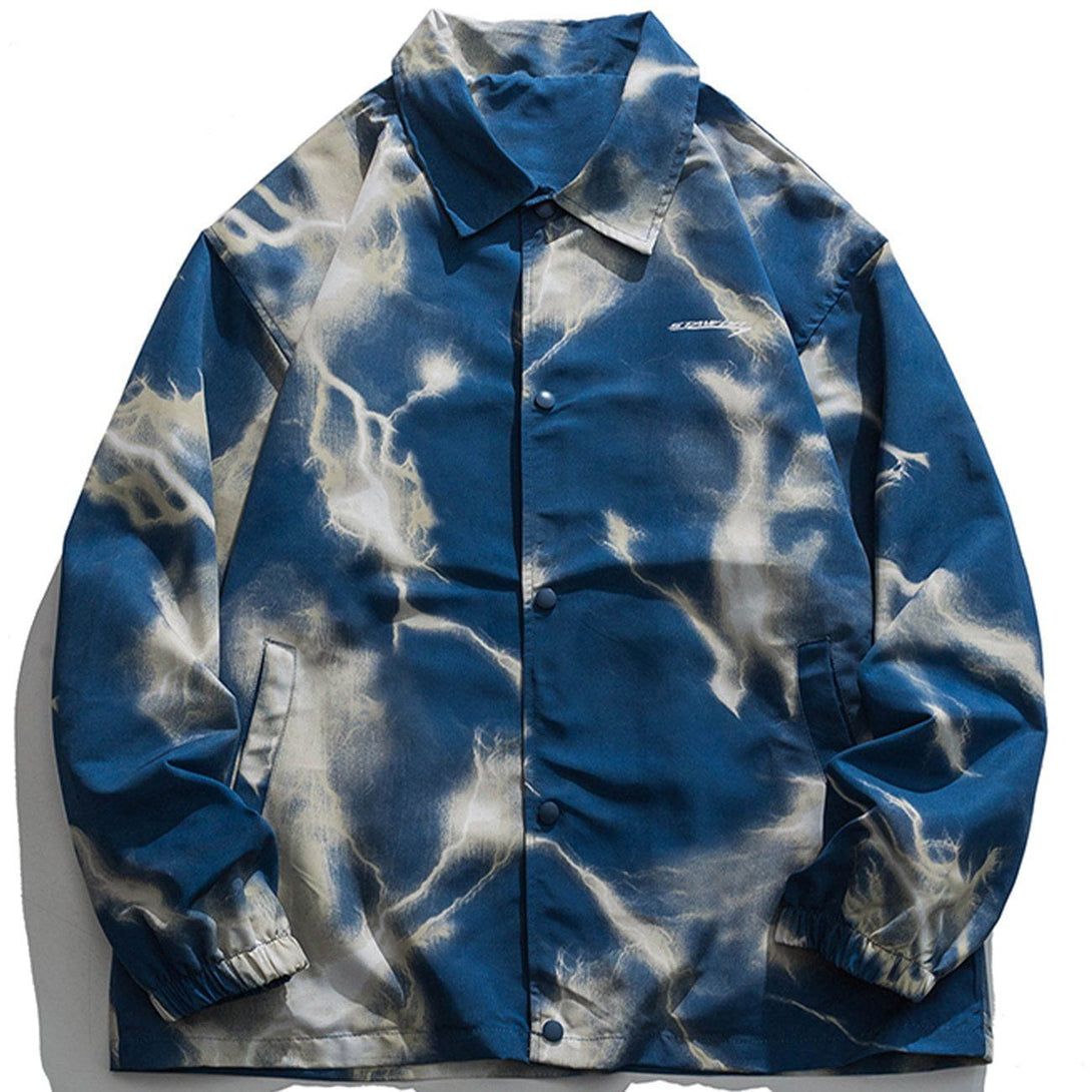 Lacezy - Full Print Lightning Jacket- Streetwear Fashion - lacezy.com