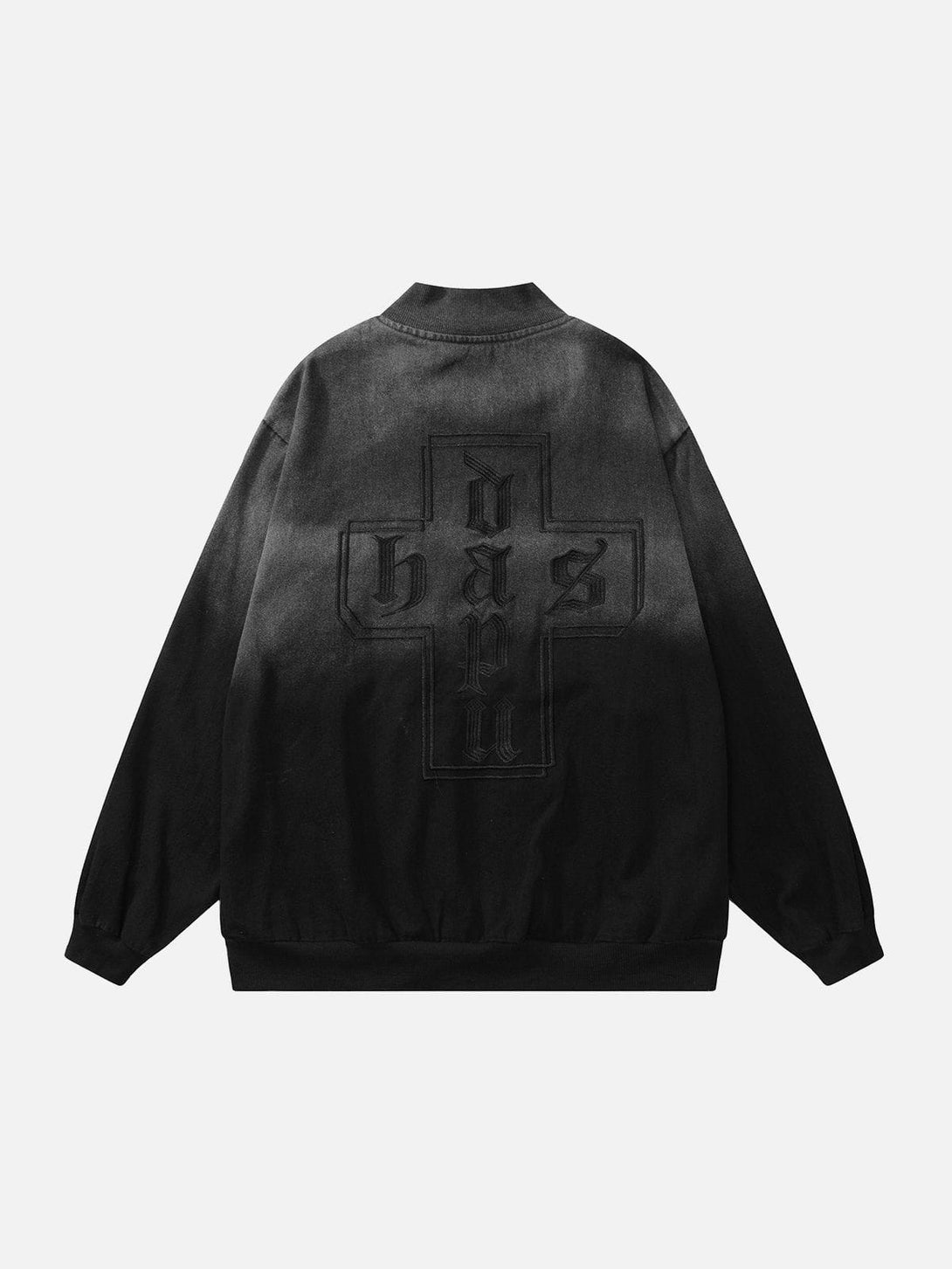 Lacezy - Gradient Contrast Embroidered Jacket- Streetwear Fashion - lacezy.com