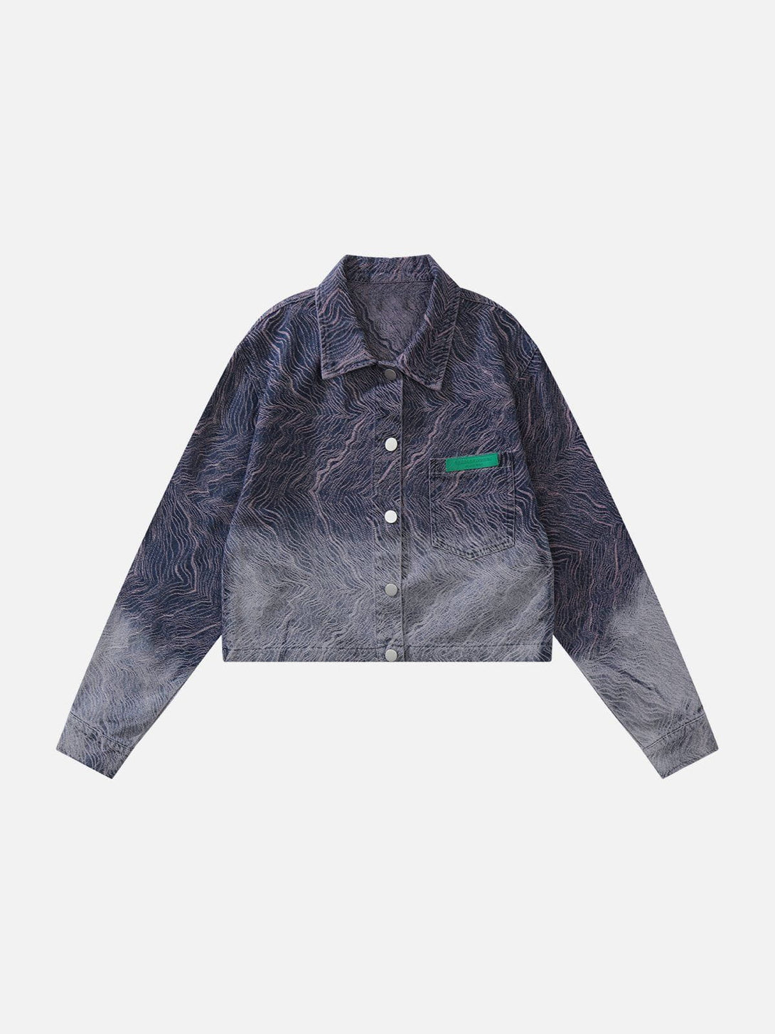 Lacezy - Gradient Labeling Jacket- Streetwear Fashion - lacezy.com