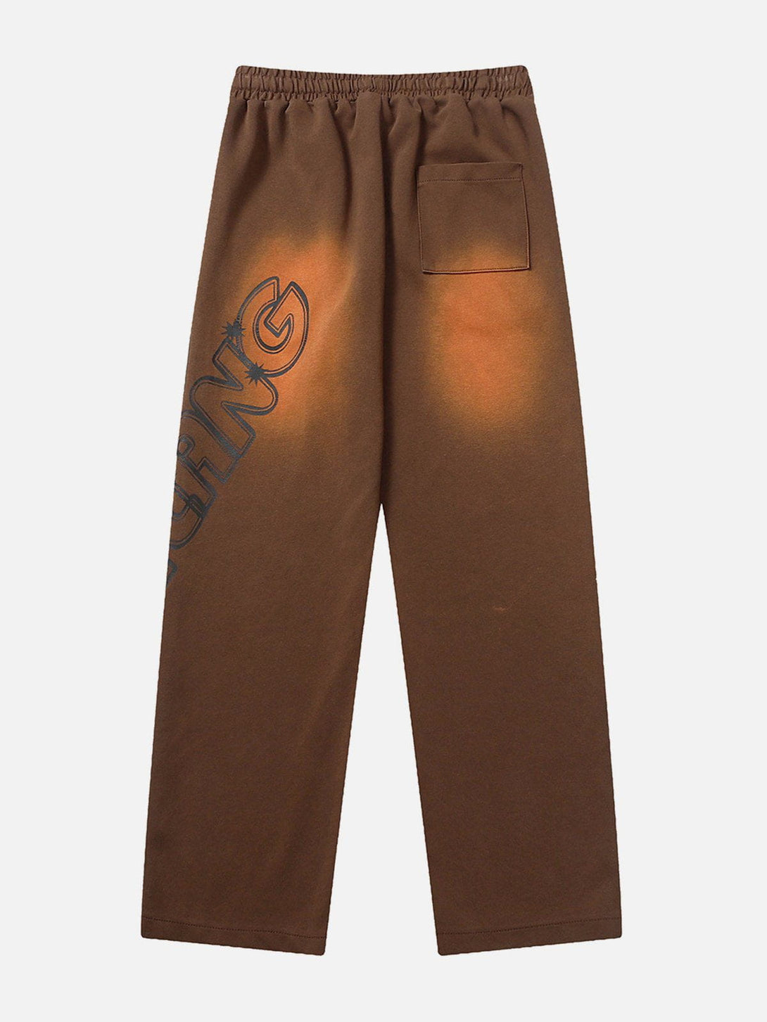 Lacezy - Gradient Monogram Print Pants- Streetwear Fashion - lacezy.com