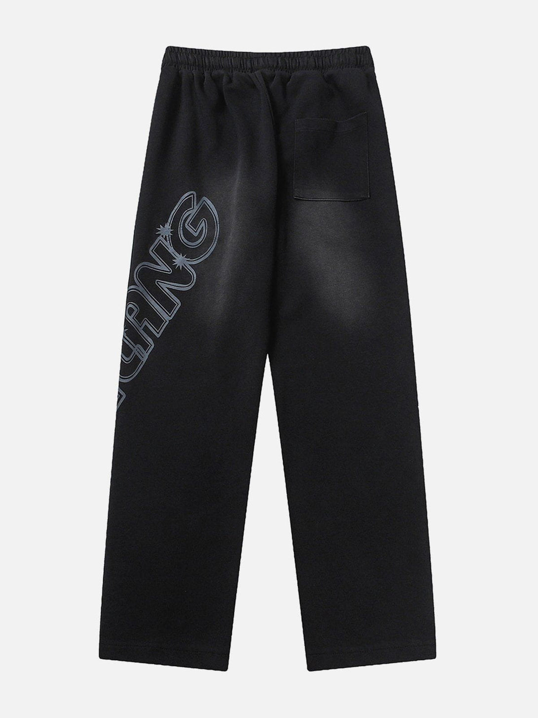 Lacezy - Gradient Monogram Print Pants- Streetwear Fashion - lacezy.com