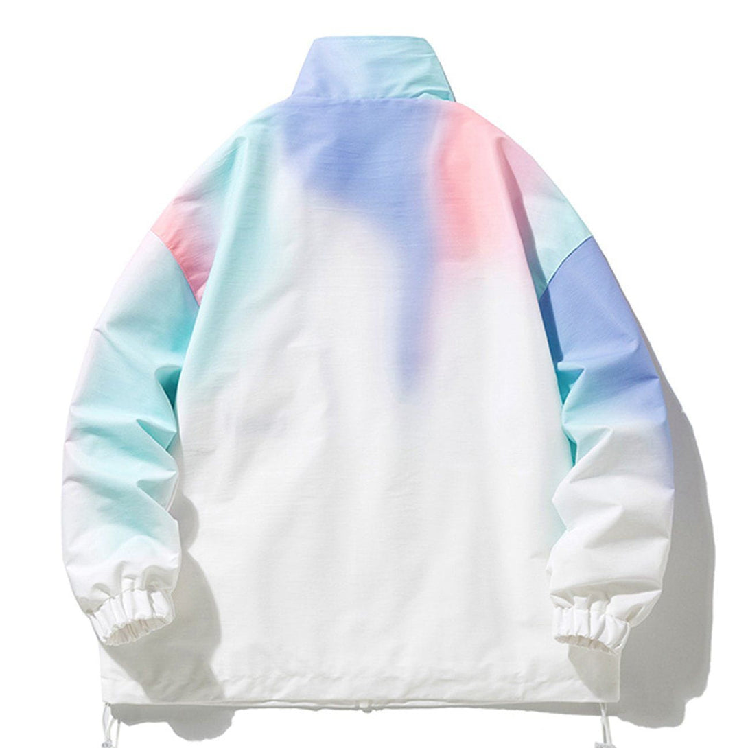 Lacezy - Gradient Rainbow Jacket- Streetwear Fashion - lacezy.com