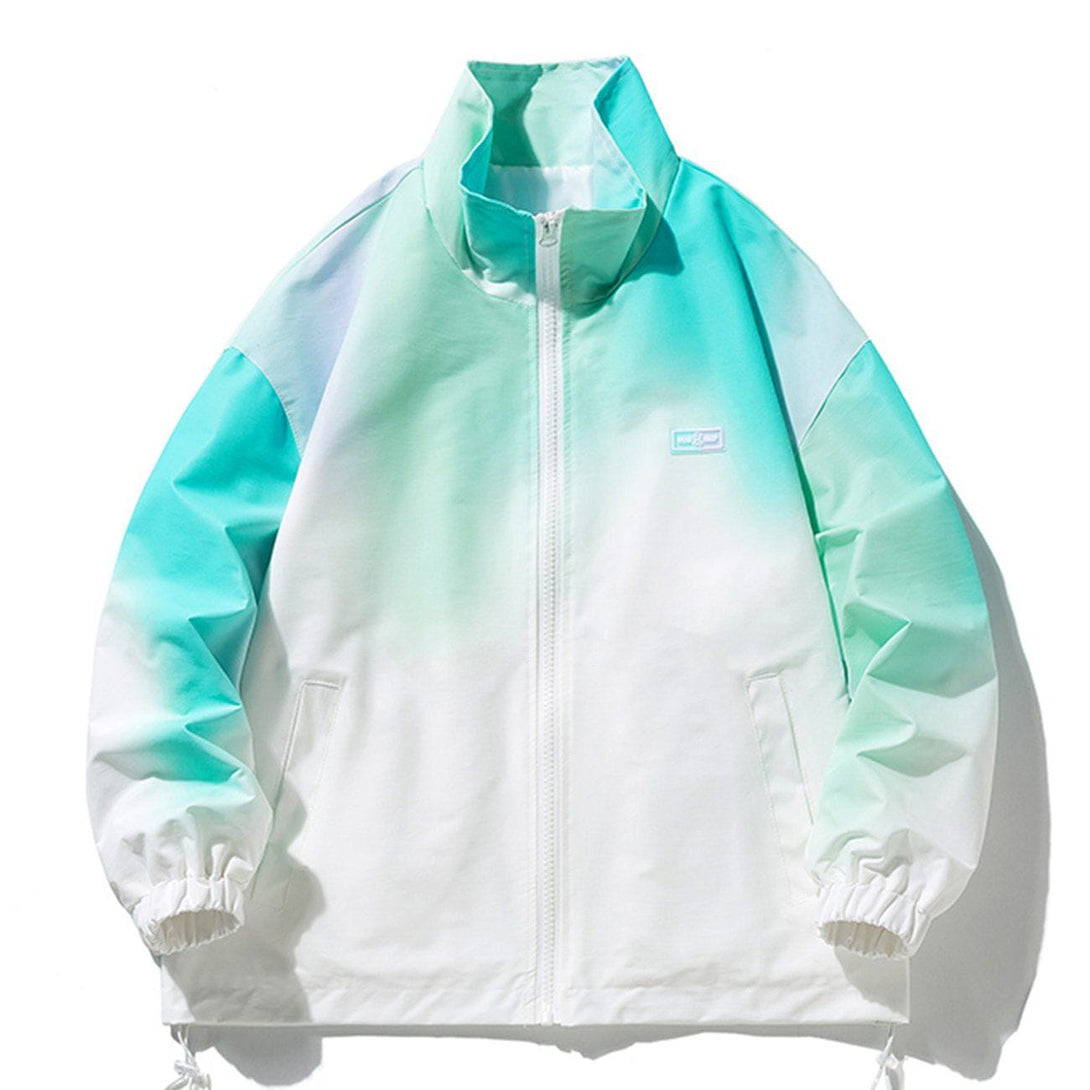 Lacezy - Gradient Rainbow Jacket- Streetwear Fashion - lacezy.com