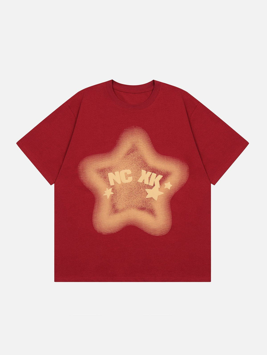 Lacezy - Gradient Star Print Tee- Streetwear Fashion - lacezy.com