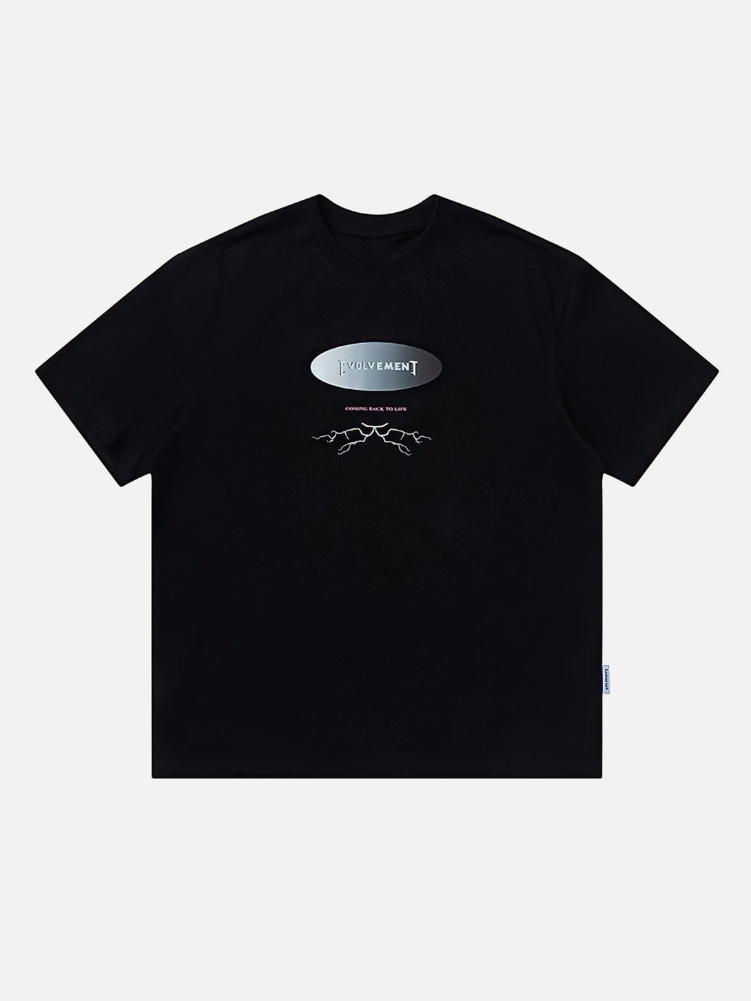 Lacezy - Gradient Stereoscopic Letter Tee- Streetwear Fashion - lacezy.com