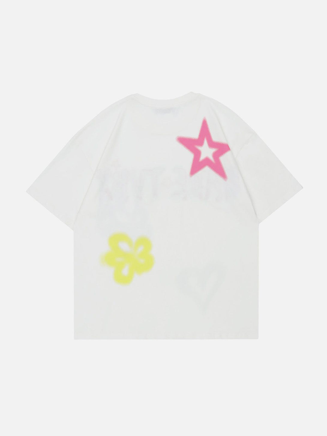 Lacezy - Graffiti Flowers Print Tee- Streetwear Fashion - lacezy.com