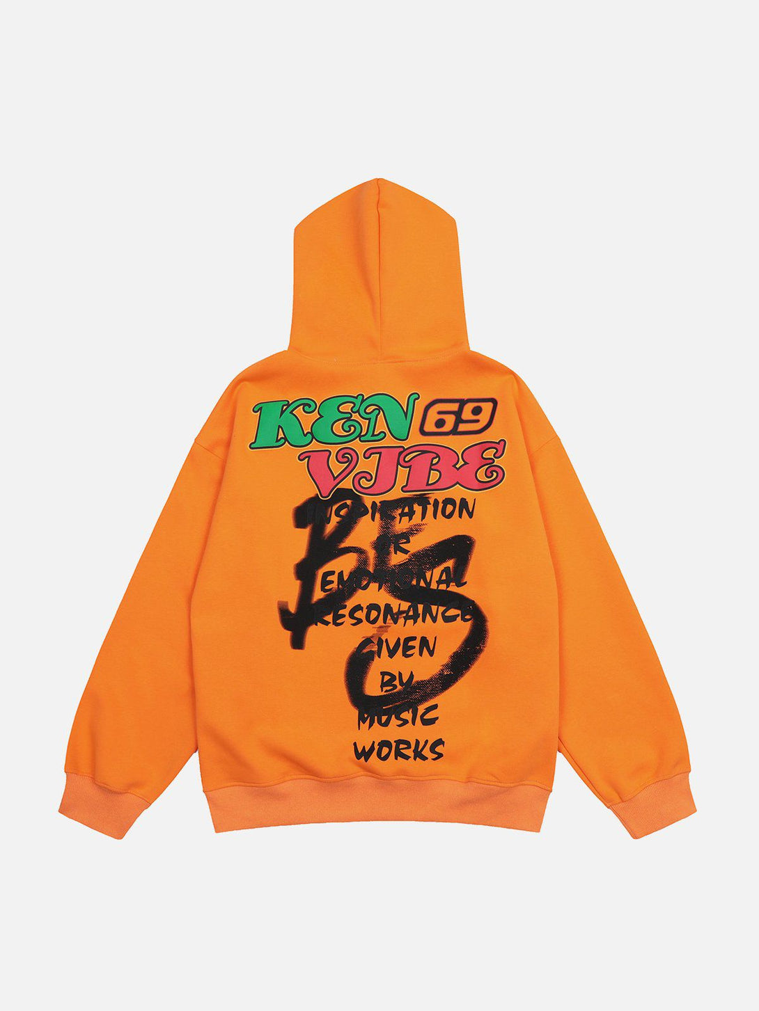 Lacezy - Graffiti Letter Print Hoodie- Streetwear Fashion - lacezy.com