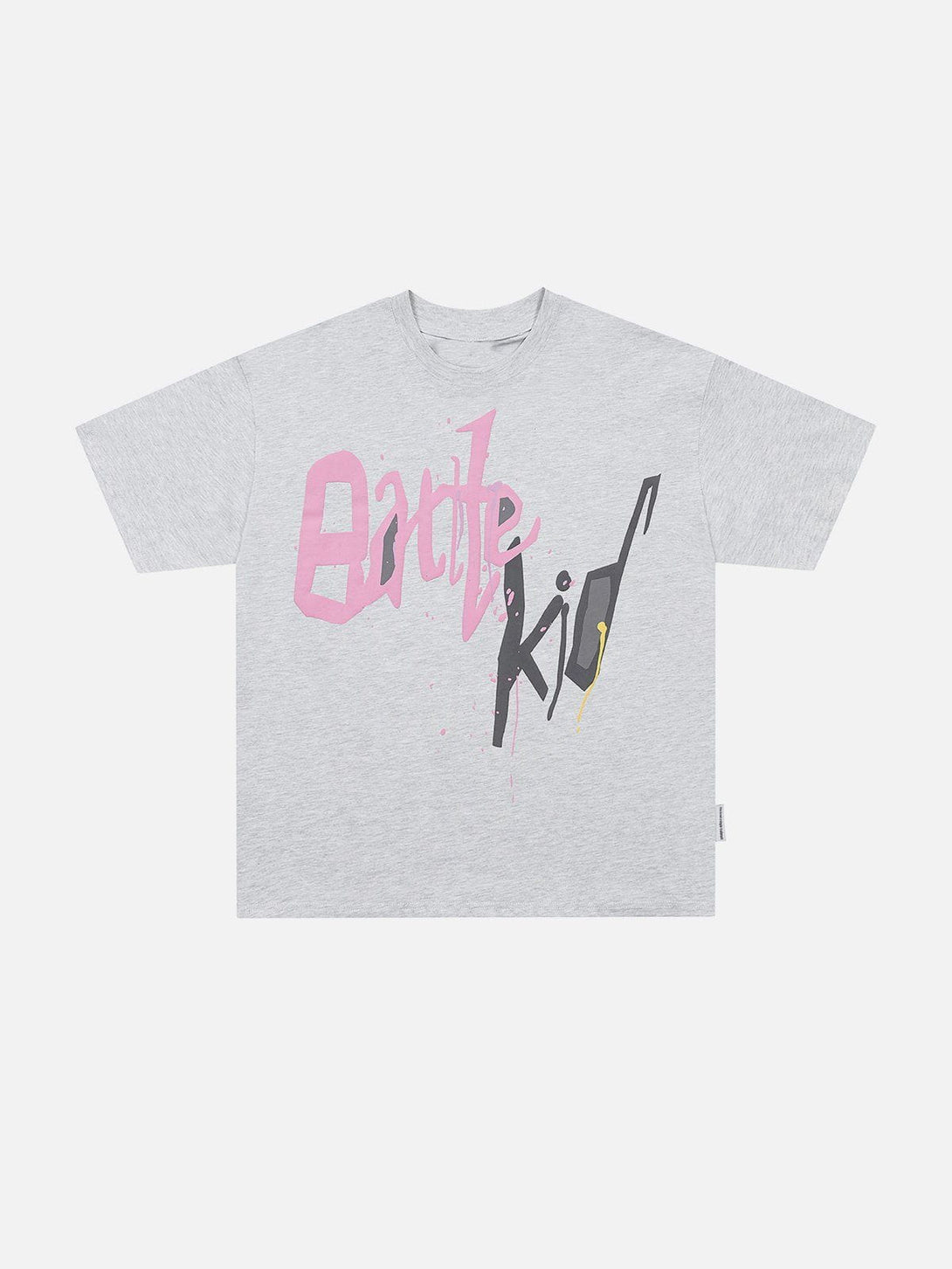 Lacezy - Graffiti Letter Print Tee- Streetwear Fashion - lacezy.com