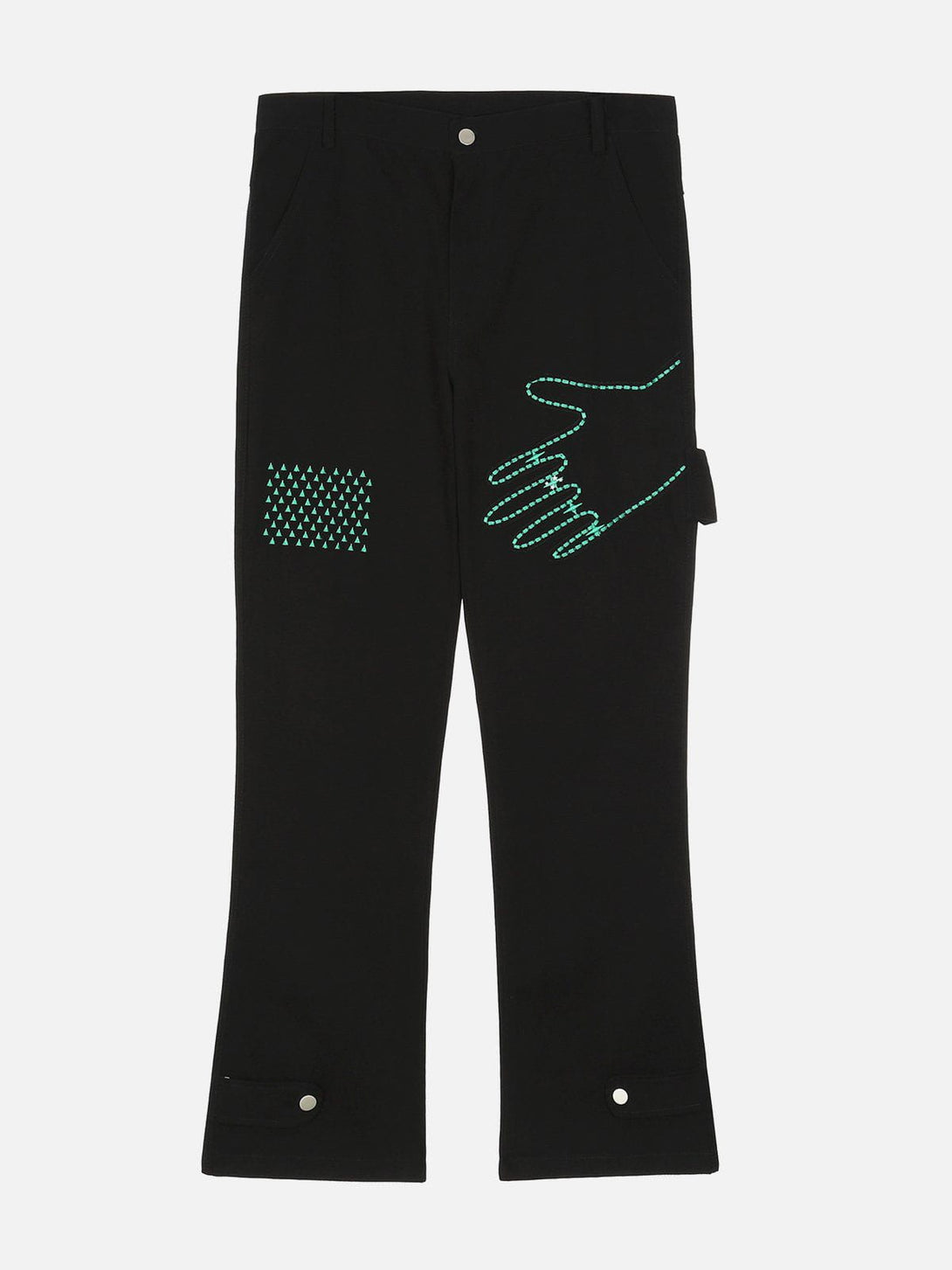 Lacezy - Hand Embroidery Cargo Pants- Streetwear Fashion - lacezy.com