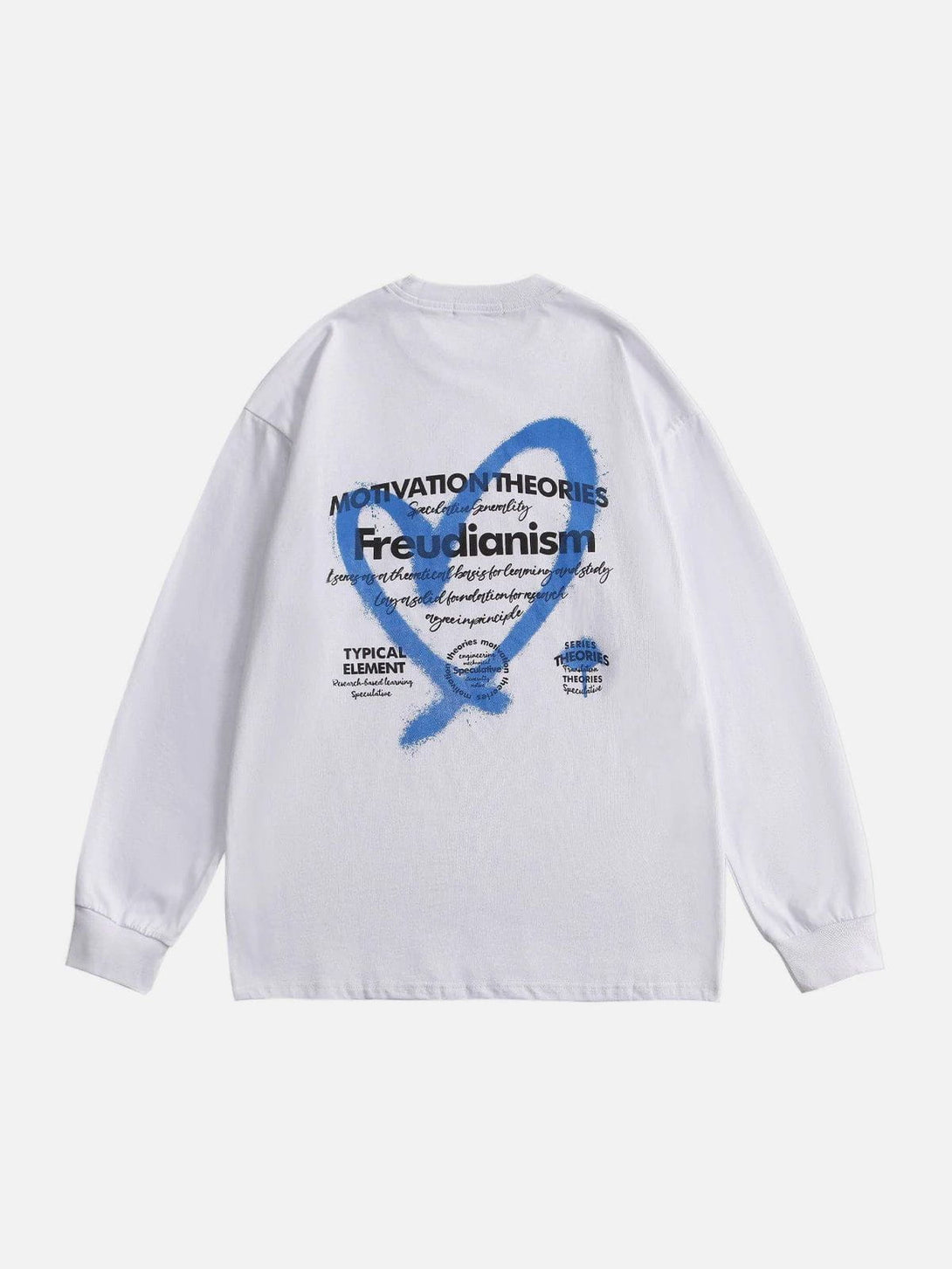 Lacezy - Hand-painted Love Print Sweatshirt- Streetwear Fashion - lacezy.com