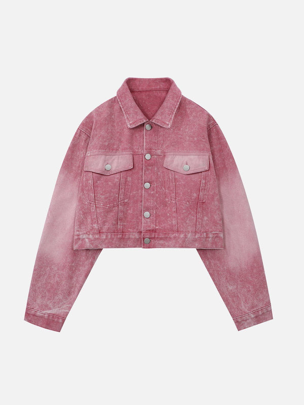 Lacezy - Heart Embroidery Jacket- Streetwear Fashion - lacezy.com